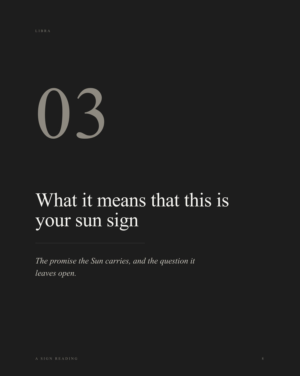 The Libra Reading