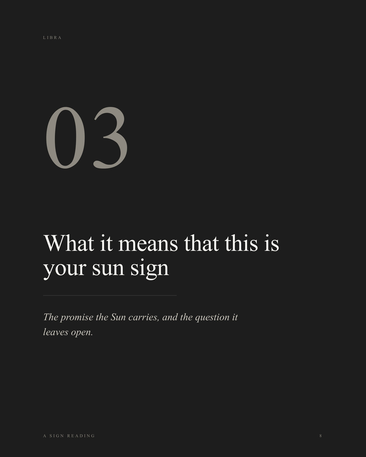 The Libra Reading